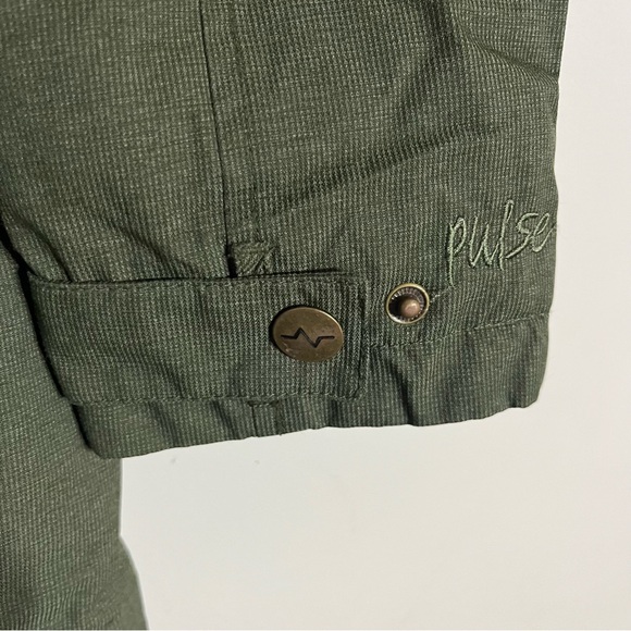 Pulse Green Outdoor Insulated Hooded Snowboard Sport Winter Ski Jacket Medium - Picture 2 of 16